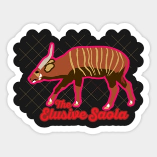 The Elusive Saola Sticker